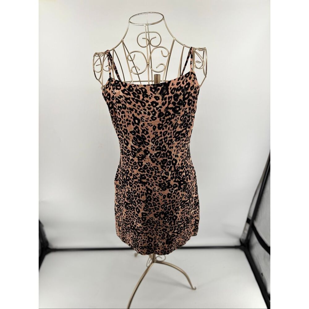 Aritzia Wilfred “Isabelle” Leopard Print Slip Dre… - image 1
